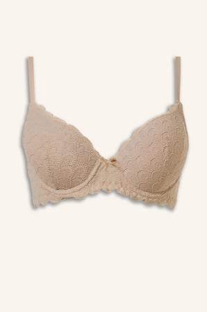 Dantelli Micro Kaplı Pedsiz Balenli Bra