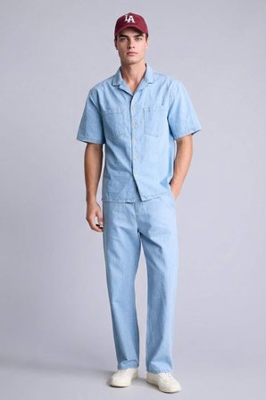 DeFacto Keten Karışımlı Yumuşak Dokulu Baggy Fit Jean Pantolon G4205AX26SMNM39