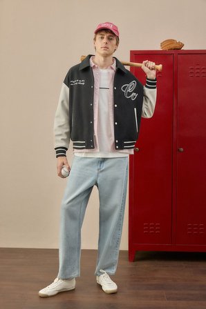 DeFacto %100 Pamuk Baggy Fit Jean Pantolon H2969AX26AUNM39