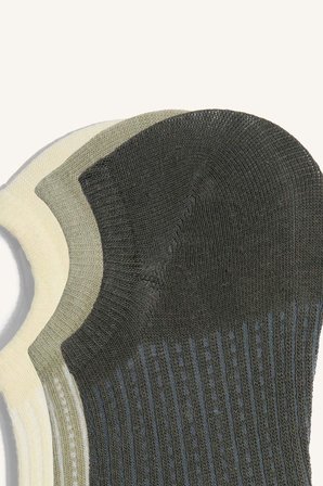 DeFacto Kadın Görünmez 3'lü Pamuklu Sneaker Çorap Z8628AZNSYL2