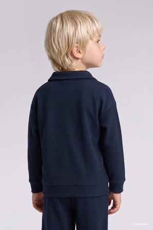 Baskılı Uzun Kollu Sweatshirt Üst Lastikli Paça Eşofman Altı 2'li Takım Erkek Bebek