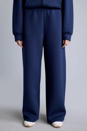 Defacto H0939AXNV241 Lacivert Relaxed Fit Düz Dalgıç Kumaş Geniş Paça Eşofman Altı