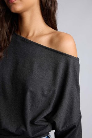 DeFacto Loose Fit Bisiklet Yaka Düşük Omuzlu Kısa Kollu Basic Tişört I2419AX26AUAR191