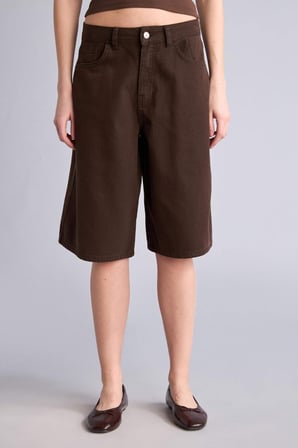 DeFacto Normal Bel Kısa Paça Gabardin Bermuda F3133AX26SMBN614