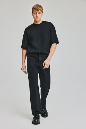 %100 Pamuk Straight Fit Uzun Boy Jean Pantolon