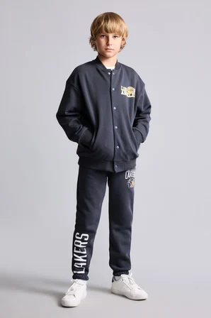 NBA Los Angeles Lakers Bisiklet Yaka Sweatshirt Hırka Erkek Çocuk