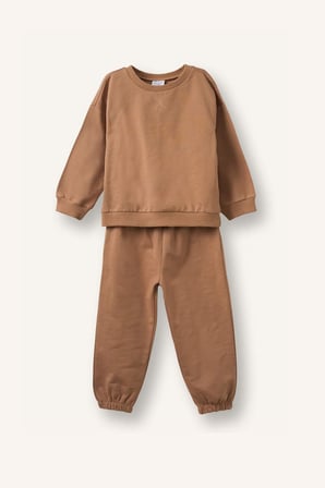 DeFacto Uzun Kollu Sweatshirt Elastik Belli Eşofman Altlı 2'li Takım Erkek Bebek H5617A526AUBG704