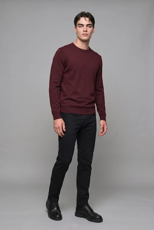 DeFacto Regular Fit Bisiklet Yaka Basic Triko Kazak A5268AX26AUBR34
