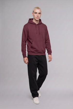 Regular Fit Kapüşonlu Kanguru Cepli İçi Yumuşak Tüylü Basic Sweatshirt