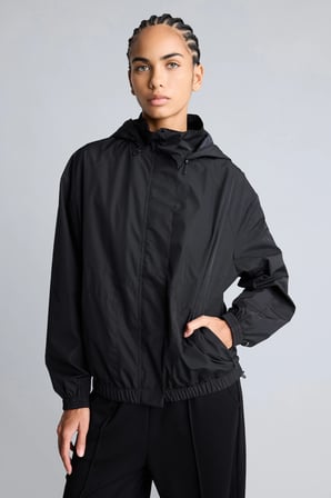 DeFacto Rüzgar Geçirmez Regular Fit Reglan Kollu Kapüşonlu Yağmurluk C4949AX26AUBK81
