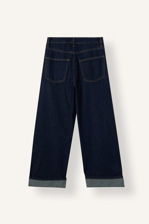 Baggy Yüksek Bel Bileğe Doğru Daralan Paça Jean Pantolon
