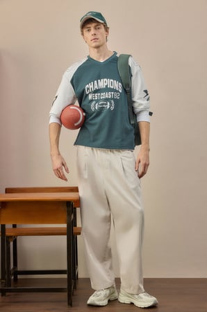 DeFacto Ultra Yumuşak Baggy Fit Pile Detaylı Basic Pantolon H3865AX26AUBG766