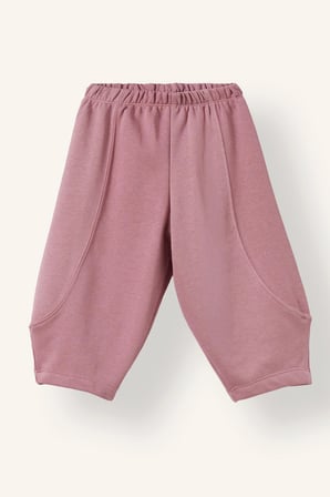 DeFacto Beli Lastikli Ön Dikiş Detaylı Regular Fit Kalın Sweatshirt Kumaşı Kız Bebek Pantolon I0692A526AUBR277