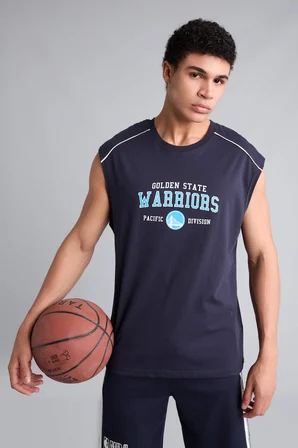 NBA Golden State Warrıors Oversıze Bisiklet Yaka Atlet