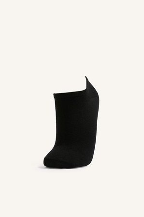 DeFacto Kadın Dikişsiz 10'lu Pamuklu Sneaker Siyah Çorap I3492AXNSBK23