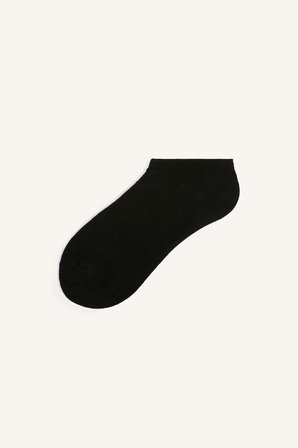 DeFacto Kadın Dikişsiz 10'lu Pamuklu Sneaker Siyah Çorap I3492AXNSBK23