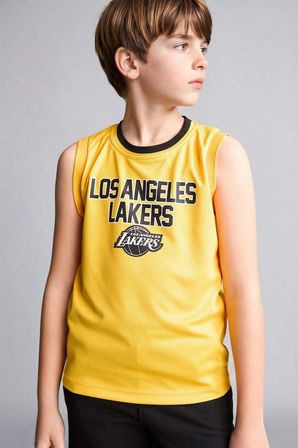 NBA Los Angeles Lakers Bisiklet Yaka Atlet Erkek Çocuk