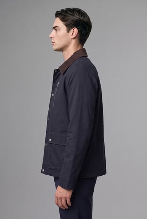 Regular Fit Polo Yaka Cepli Kadife Yaka Fermuarlı Astarlı Mont
