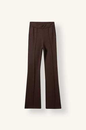Flare Fit Elastik Bağlamalı Bel Modal Pantolon