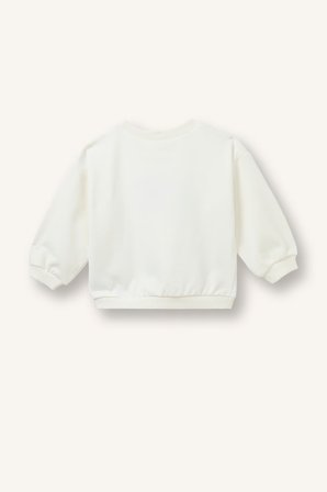 Yıldız Baskılı Regular Fit Bisiklet Yaka Sweatshirt Kız Bebek