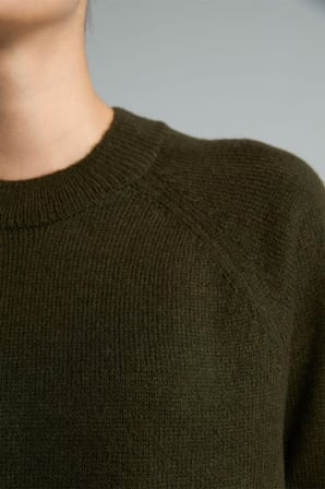 DeFacto Relax Fit Bisiklet Yaka Uzun Kollu Triko Tunik H6186AX26WNKH340