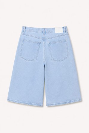 DeFacto Super Baggy Fıt Açık Mavi Bermuda Şort I5671AX26AUNM39