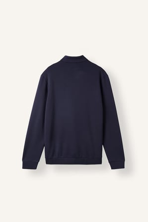 Regular Fıt Dik Yaka Yarım Fermuarlı Sweatshirt