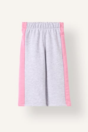 Regular Fıt Kalın Sweatshirt Kumaşı Pantolon Kız Bebek