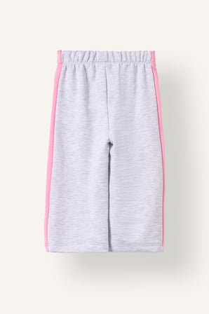 Regular Fıt Kalın Sweatshirt Kumaşı Pantolon Kız Bebek