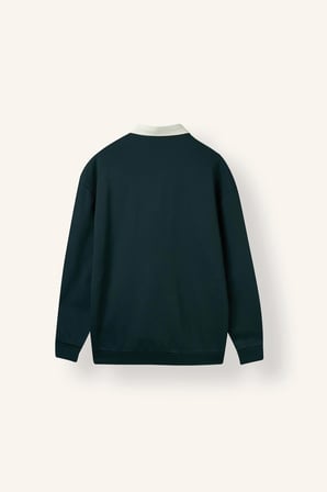 Boxy Fıt Polo Yaka Sweatshirt