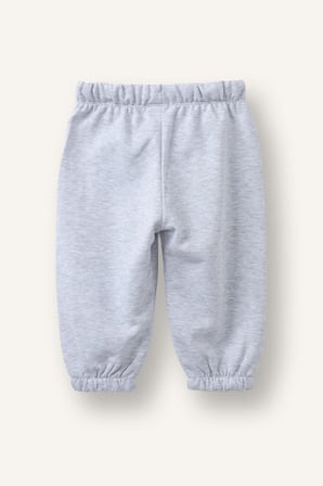 Beli ve Paçası Lastikli Regular Fit Kalın Sweatshirt Kumaşı Pantolon Kız Bebek