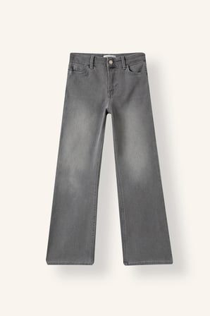Flare Fit Geniş Paça Jean Pantolon Kız Çocuk