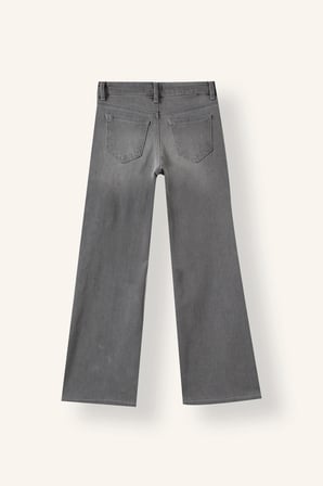 Flare Fit Geniş Paça Jean Pantolon Kız Çocuk