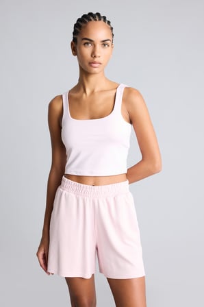 Relax Fıt Beli Lastikli Kısa Paça Basic Bermuda Şort