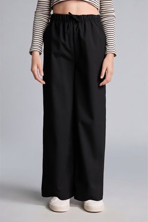 DeFacto Wıde Leg Siyah Pantolon Kız Çocuk H9663A826AUBK27
