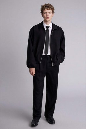 DeFacto OVERSIZE FIT Yaka Detaylı Mont H5724AX26SPBK27