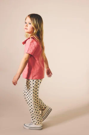DeFacto Wıde Leg Krinkıl Puantiyeli Pantolon Kız Bebek H4275A526SMER117
