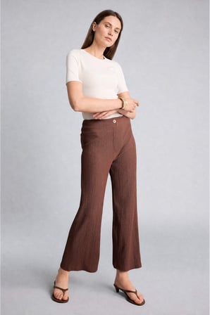 DeFacto Culotte Düz Paça Bürümcük Pantolon H8605AX26HSBN330