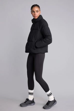 Rüzgar Geçirmez Su İtici Regular Fit Dik Yaka Reglan Kol Kışlık Şişme Mont