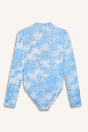 DeFacto Regular Fıt Palmiye Desenli 4'lü Burkini Mayo G7444AX26HSBE376