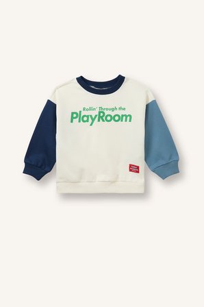 DeFacto Oversize Baskılı Renk Bloklu Sweatshirt Erkek Bebek I0316A526AUER118