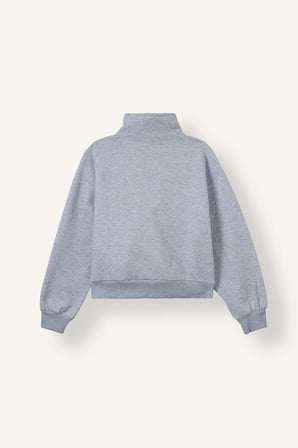 Regular Fit Yarım Balıkçı Yaka Fermuarlı Cepli Sweatshirt Hırka