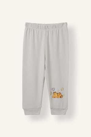 %100 Pamuk Garfield Lisanslı Baskılı 2'li Pijama Takımı Erkek Bebek