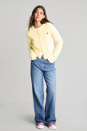 DeFacto Slim Fit Bisiklet Yaka Düğmeli Triko Basic Hırka E8236AX26AUYL238