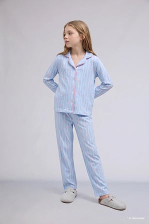 Regular Fıt 2'li Pijama Takımı Kız Çocuk