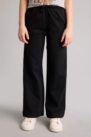 DeFacto %100 Pamuk Wıde Leg Pantolon Kız Çocuk G0338A826SPBK81