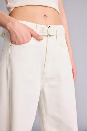 Barrel Fıt Yüksek Bel Bilek Boy Jean Pantolon H1645AX26SMWT1