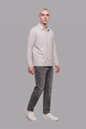 Regular Fit Çift Cepli Gömlek Ceket