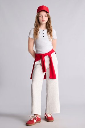 DeFacto Fitilli Örme Wide Leg Kız Çocuk Pantolon I3160A826AUGR421
