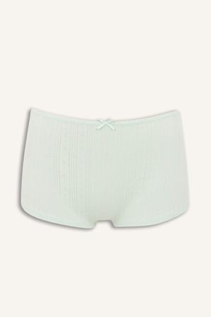 DeFacto Delikli Dokuma Desenli Fiyonk Detaylı Nane Yeşili Boxer H3650AX26SPGN1139